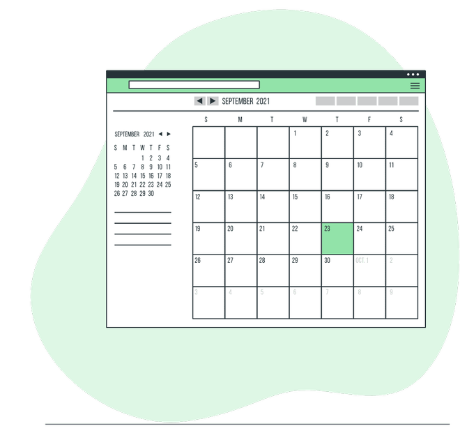 kalendarz z datą ksef